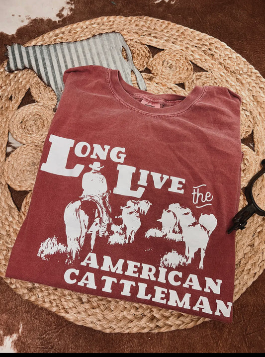 Long Live the American Cattleman  Tee