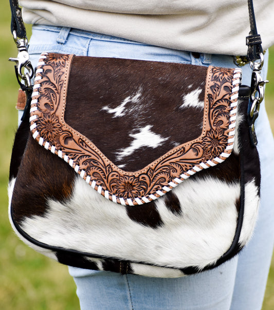 GWENDOLINE HAND-TOOLED BAG