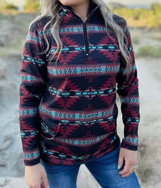 Crimson Valley Pullover