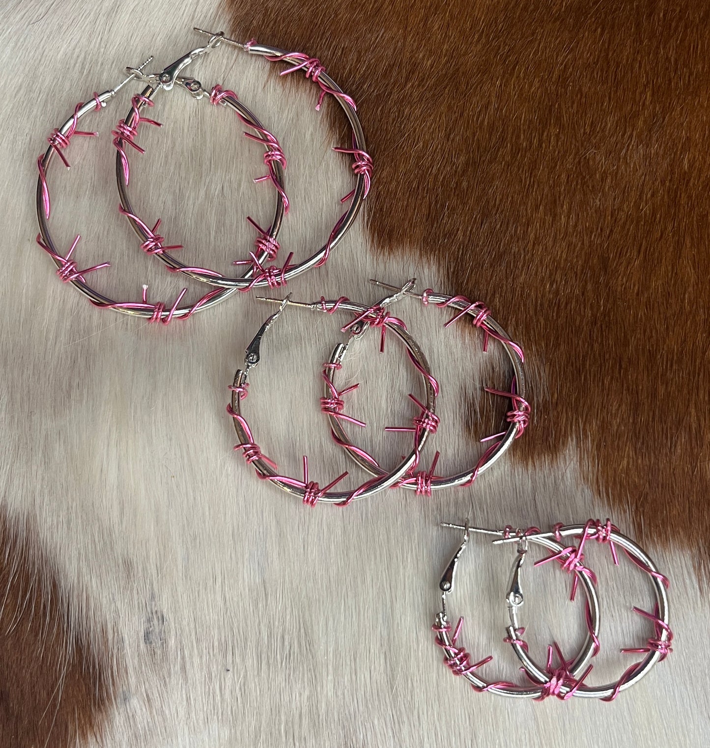 Bubblegum Barbwire Hoops