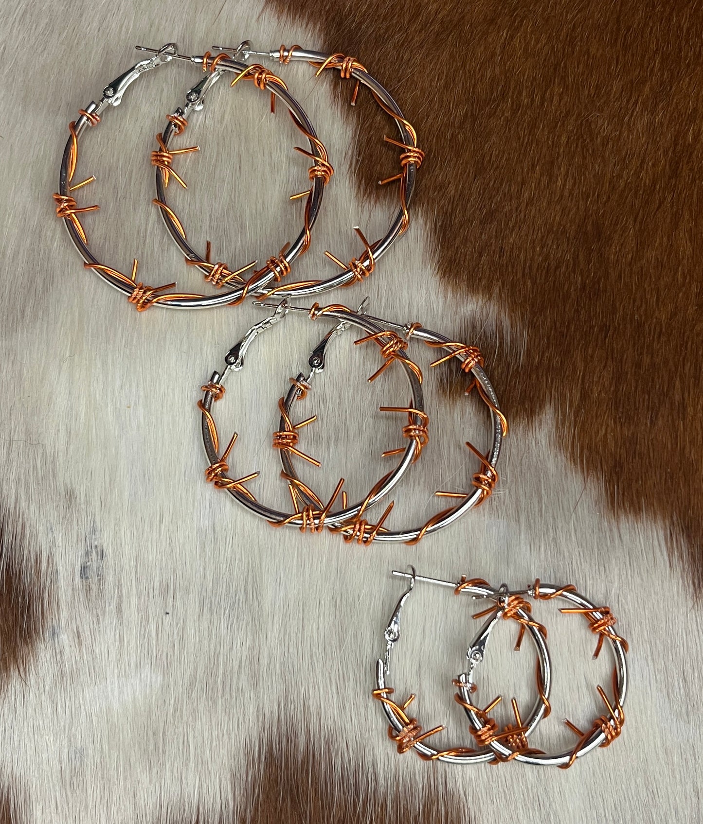 Sunset Barbwire Hoops