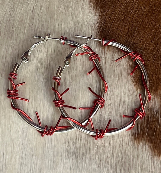 Red Hot Barbwire Hoops