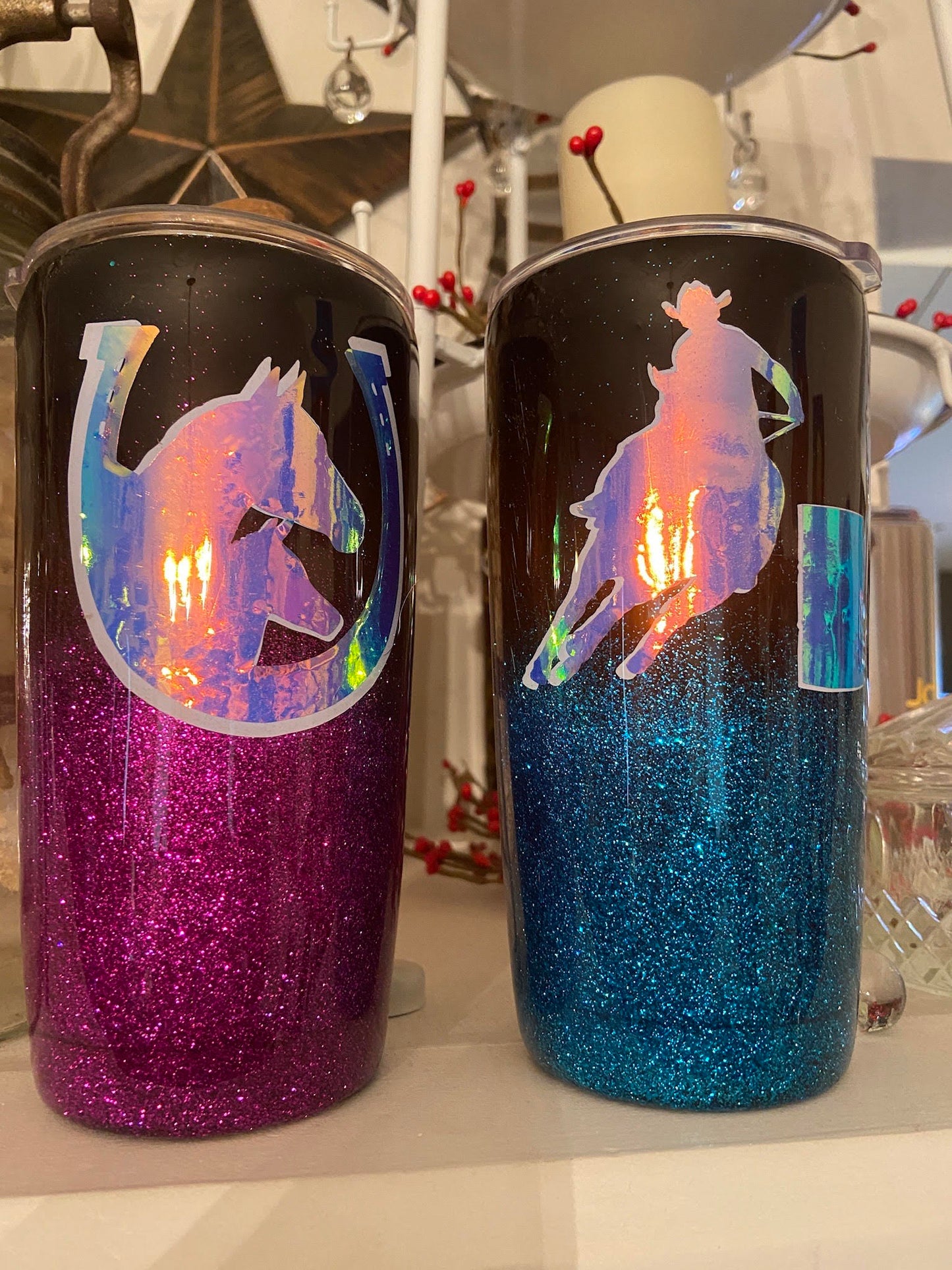 Custom Glitter Tumbler