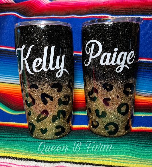 Custom Glitter Tumbler