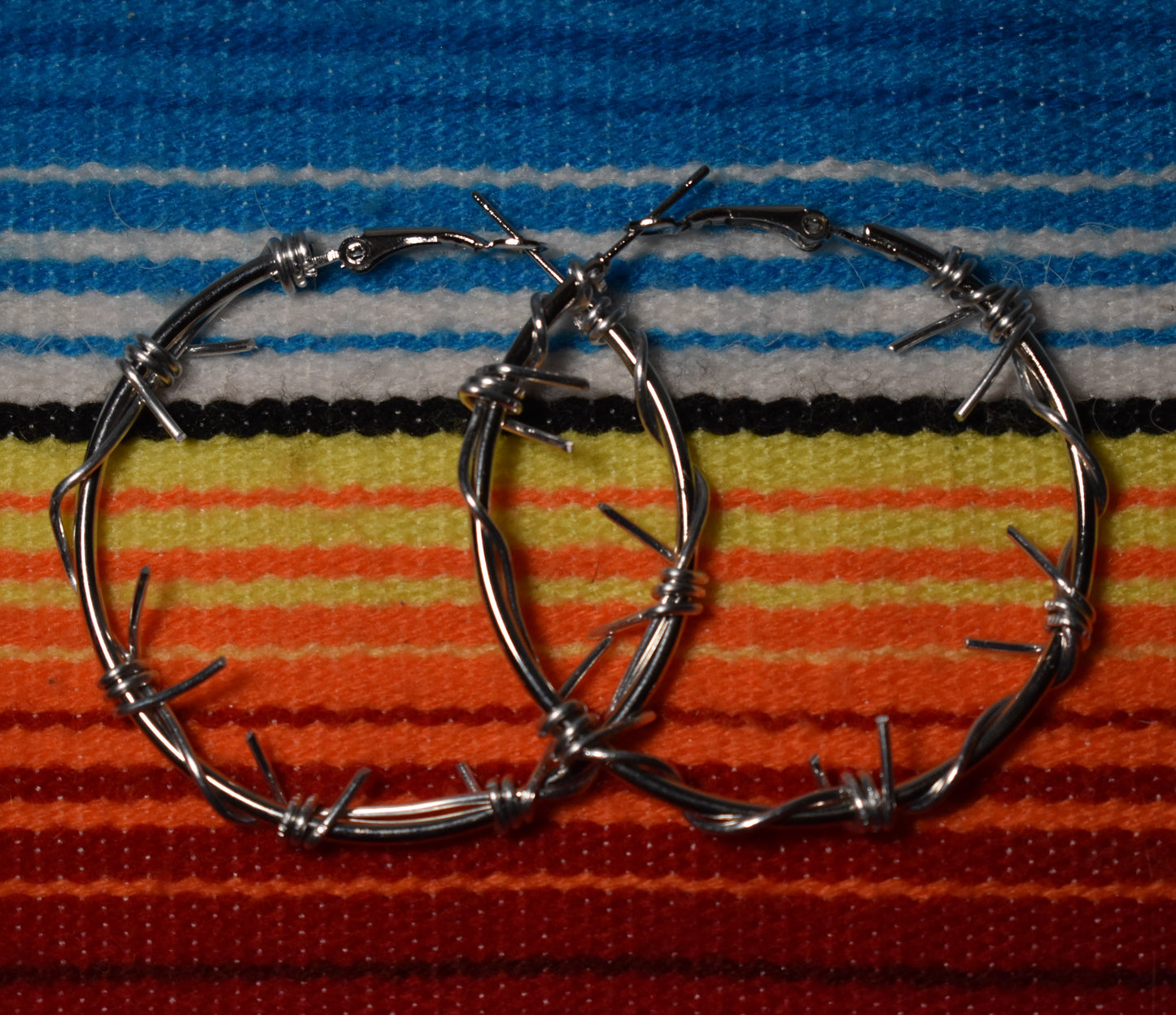 Large Barbwire Hoops