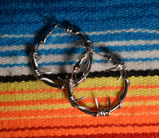 Small Barbwire Hoops